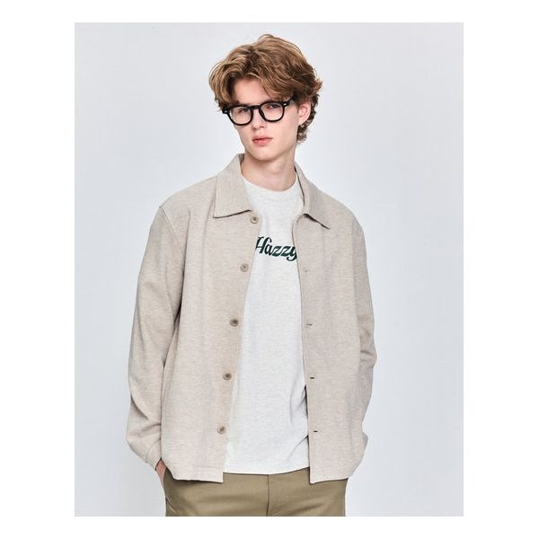 백화점정품 헤지스 남성 가디건 니트 선물 25SS 베이지 PK조직 카라 HZTS5A101I1 헤지스가디건 봄니트 니트코디 남성