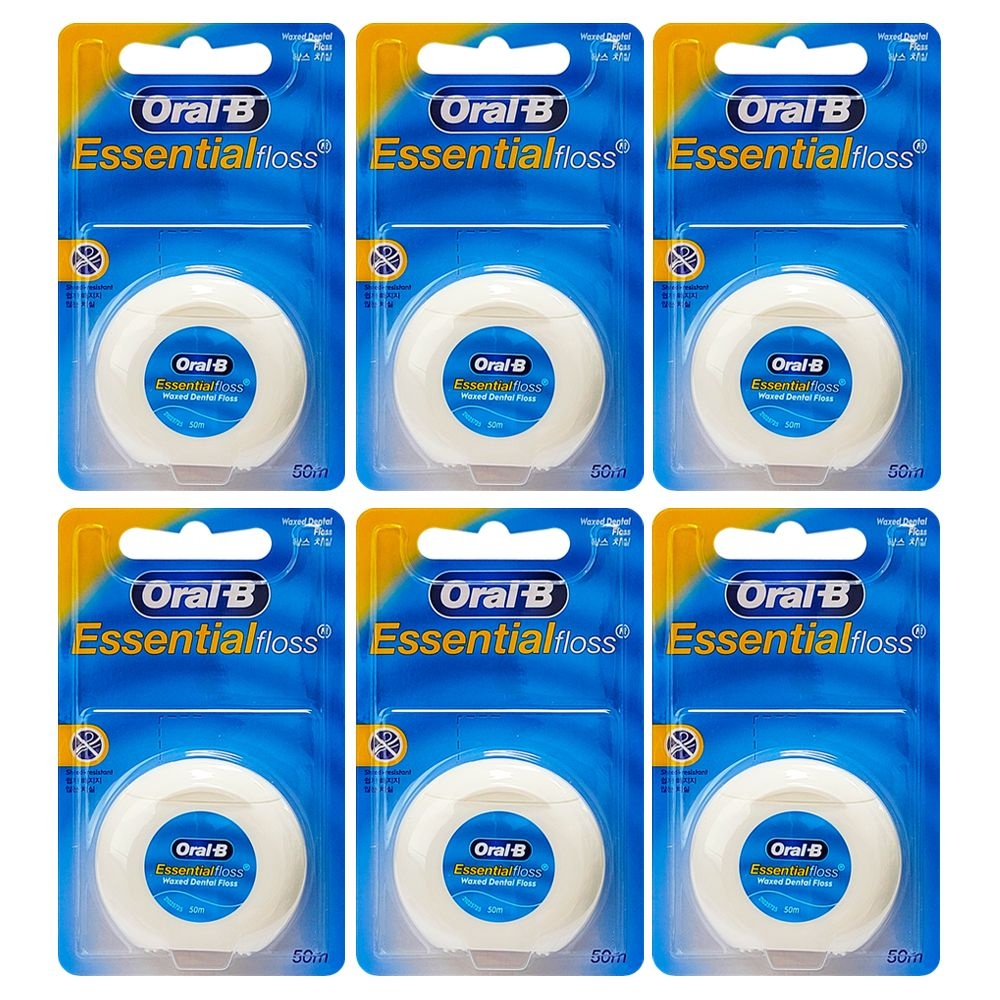 오랄비 치아세정 치실 일반 왁스 50m 6개