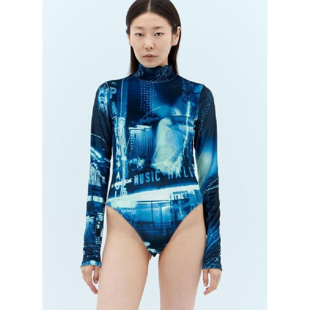 장폴고띠에 장 폴 고티에 장폴고띠에 여성 피갈 벨벳 바디수트 24 30 F BD049 J554 59560100 TP835488385