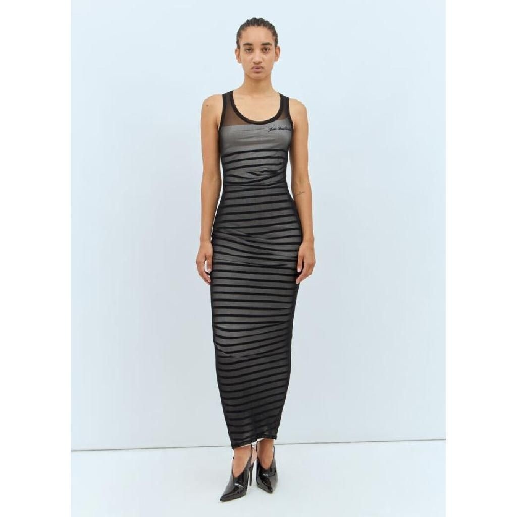 장폴고띠에 장 폴 고티에 장폴고띠에 여성 골지 마리니에르 맥시 원피스 24 30 F RO213B M064 590100 TP835517549