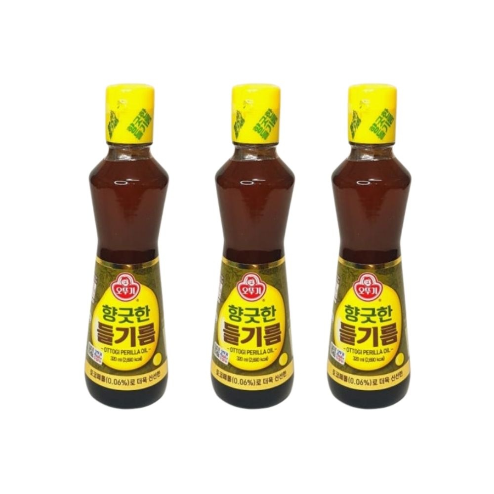 오뚜기 향긋한 들기름 320ml 3개