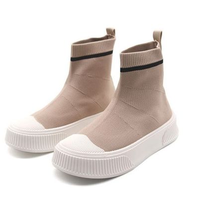 女性用スタイリングソックスブーツミドルブーツトータル防寒ブーツ