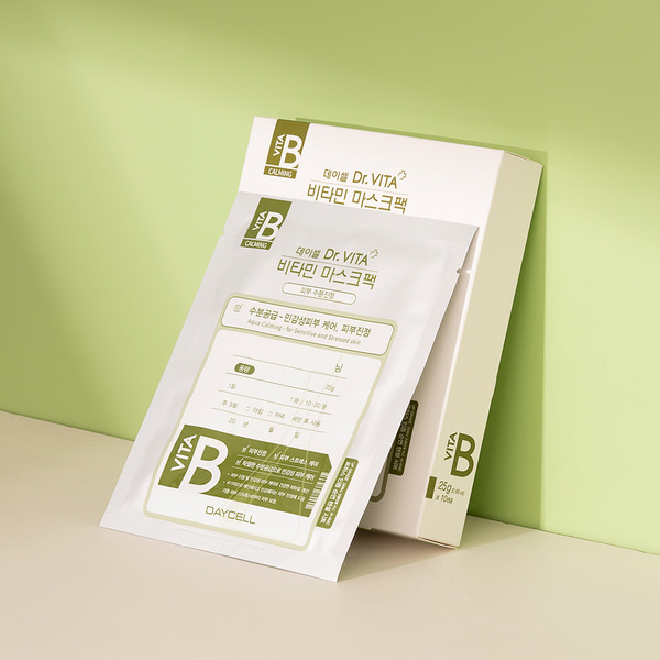 데이셀코스메틱 [온누리상품] 데이셀 닥터비타 마스크팩 B 25g 10매 (1박스) 붉은피부,트러블,수분공급