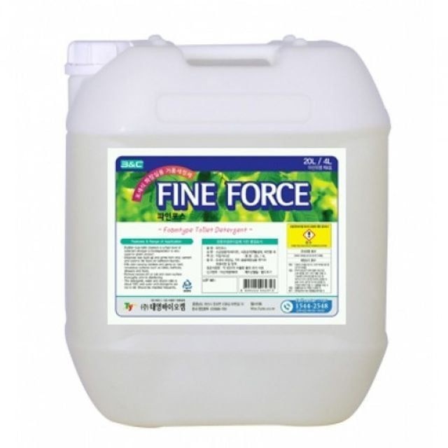 파인포스 공공화장실 거품세정제 20l 변기세제 청소세제 화장실세정제
