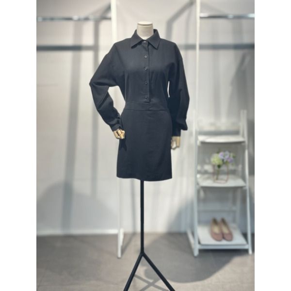 [스타일리쉬바이피클] 코튼 카라 미디 원피스 SSB9OP03MS1