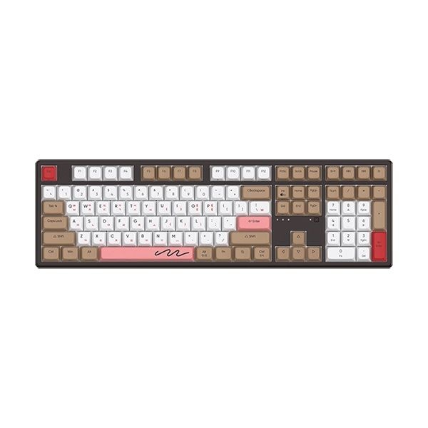 ABKO 유선,블루투스 무접점 키보드,AKN10BT DRT,45G 8K 염료승화래피드트리거 초콜릿