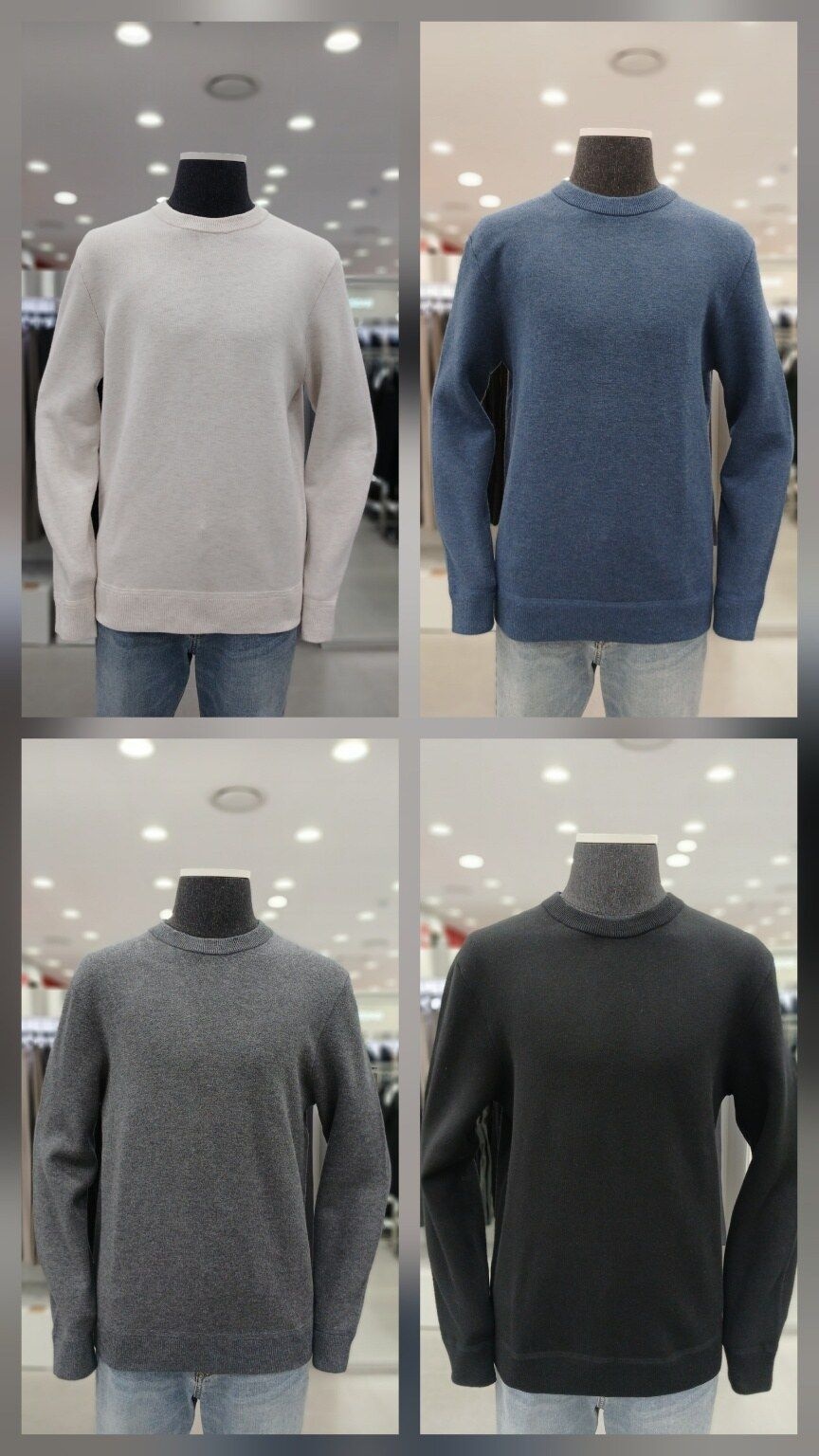 앤드지 25 FW 캐시미어 혼방 라운드 니트 4종 HZF4ER1101_GN 363891