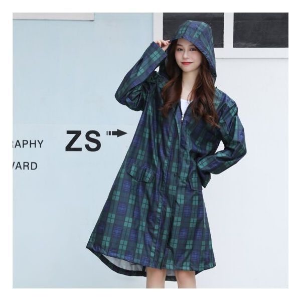 여성 레인코트 패턴 우비 학생 성인 골프 우비 비옷 바람막이