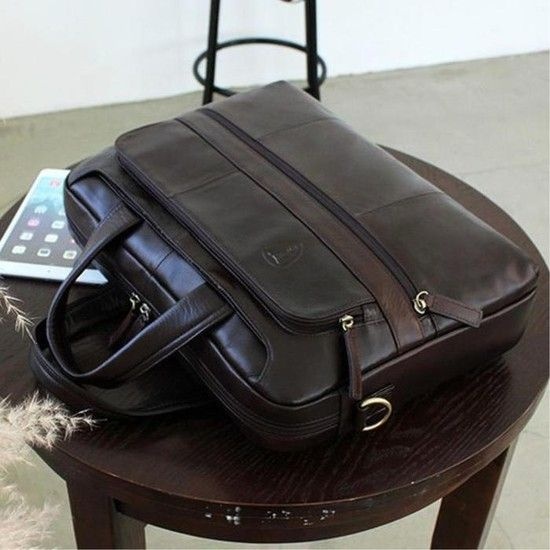 [마이모노샵] 천연소가죽 손잡이 서류가방 남자취업선물 (16960140)