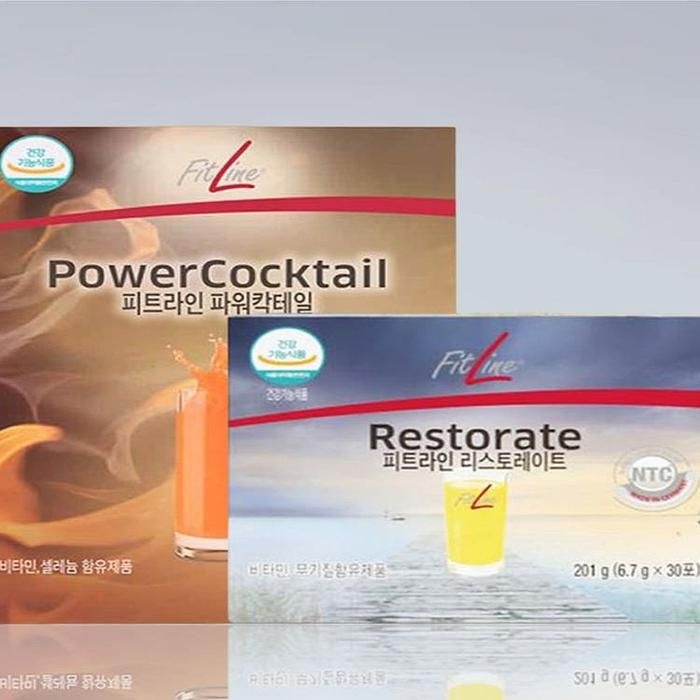 (최신제조) 독일PM쥬스 파워칵테일 리스토레이트 피트라인 2종세트(SH)