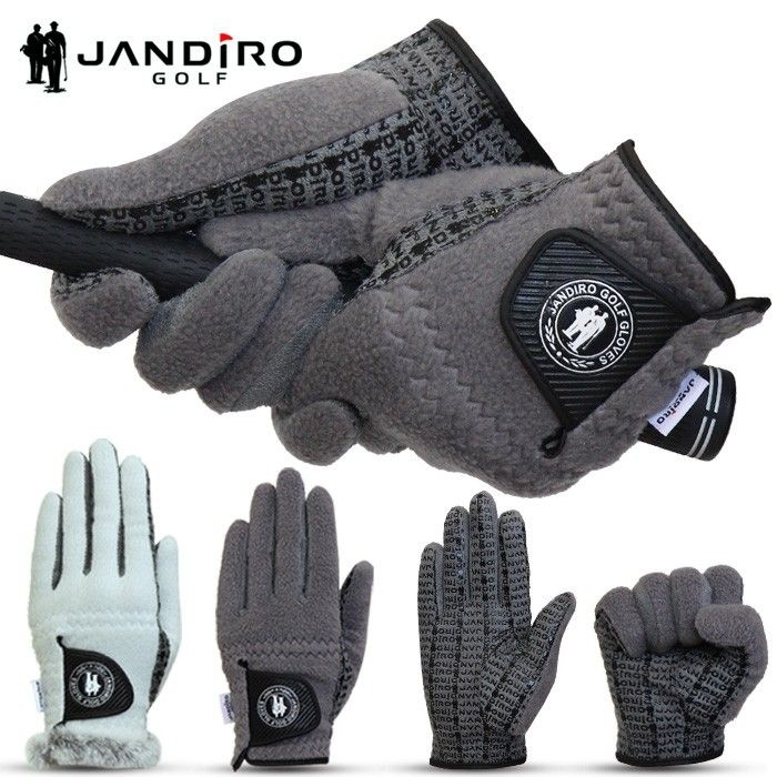 잔디로 CJ 골프 겨울 골프장갑 남성 여성 주니어 양손 방한 장갑 스마트터치 파크골프