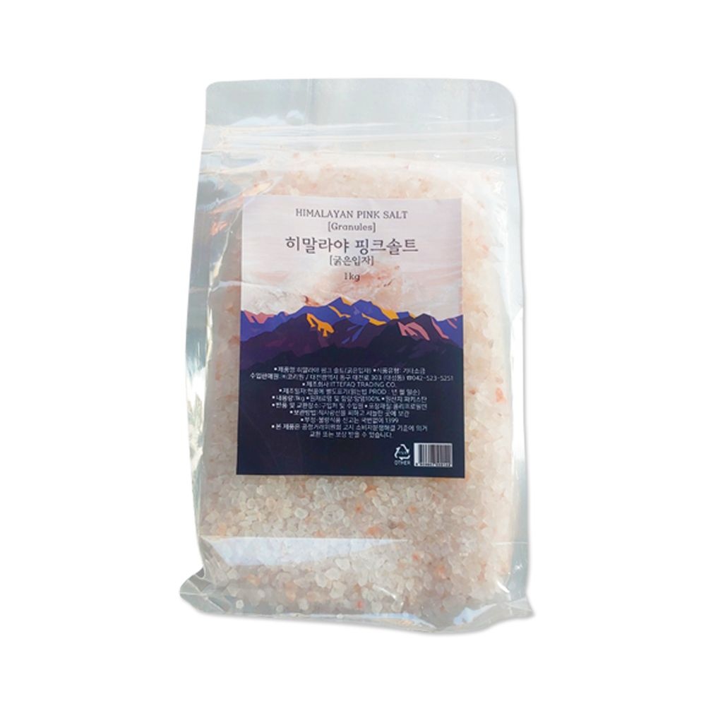 [오늘출발] 히말라야 핑크 솔트 1kg 굵은 입자 (맛 소금 천일염)