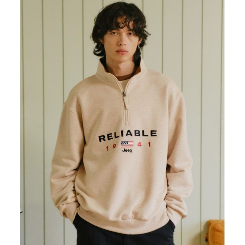 JEEP 3일특가(~3/10 10시)[360g] USA 1941 하프집업 맨투맨 (JR5TSU839MB) 1099248