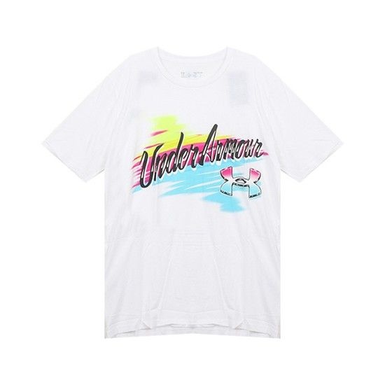 상품상세참조 남성 UA 여름 워드마크 반팔티셔츠_1370521-100