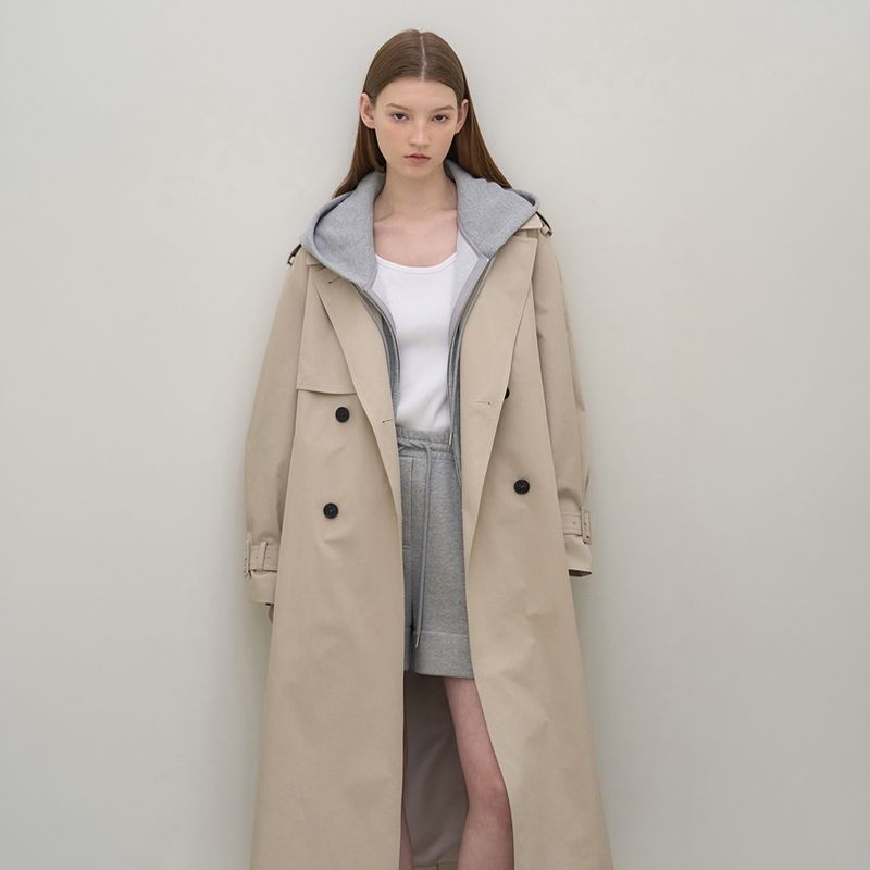 EnC 닐바이피 Vintage max tr h coat Pbeige N6SCT01 3801730 409494