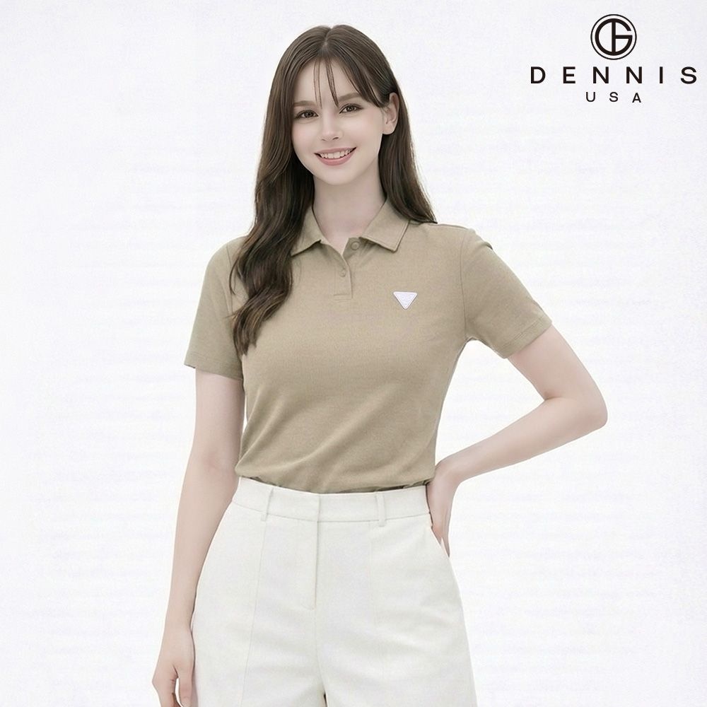 데니스골프 [DENNIS] 26SS신상 여성 소프트 냉감 골조직 반팔 카라티_NARMLTS076