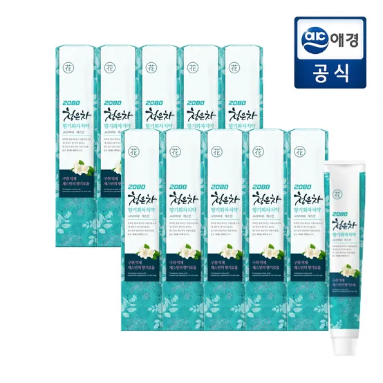 [APP전용] [포토리뷰300P] 청은차 향기화차 잇몸치약 190g x 10개