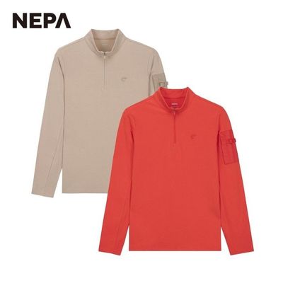 【ネパ公式】女性マウンテン袖ポケット集業Tシャツ7I25400