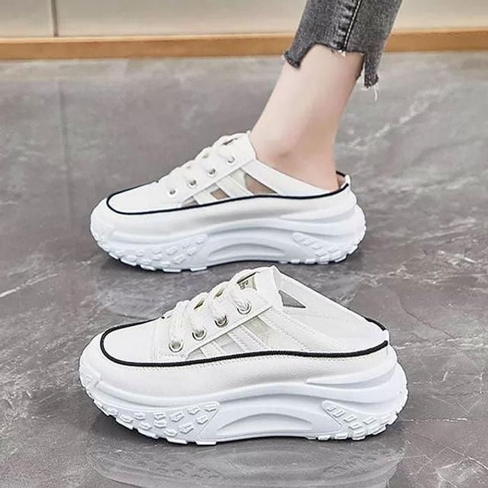 [라일리] Rly 여성 통굽 스니커즈 어글리슈즈 메쉬 키높이 운동