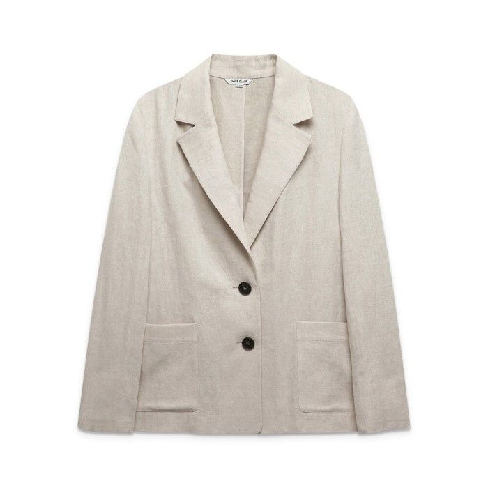 나이스클랍 아웃포켓 린넨 싱글자켓 A252MWJ301