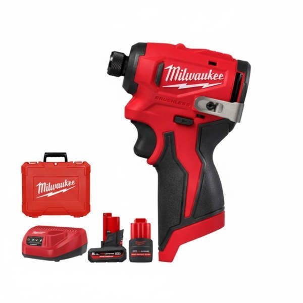 밀워키 M12 BLIDRC-5252C 콤팩트 브러쉬리스 임팩트 드라이버 임팩드릴 충전드릴 +드릴비트랜덤 747469