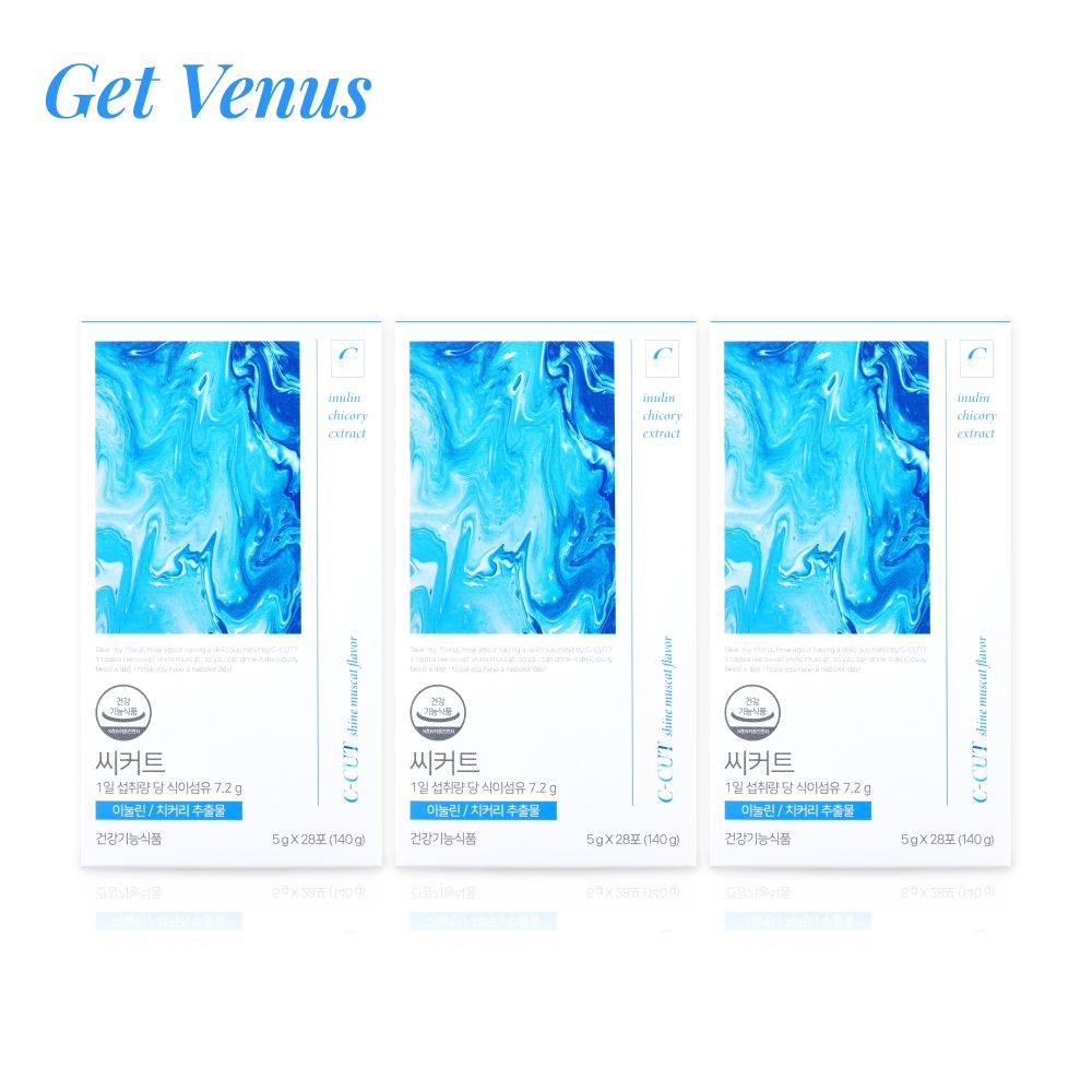 겟비너스 활력충전 영양제 이눌린 씨커트 추출물 치커리 콜레스테롤 28포 3개