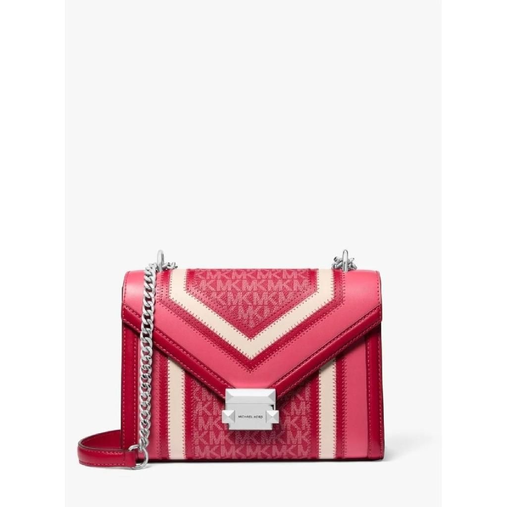 마이클코어스 WHITNEY 컬러 블록 플랩 체인 숄더 미디엄 마이클 코스 PE276315072830 RT