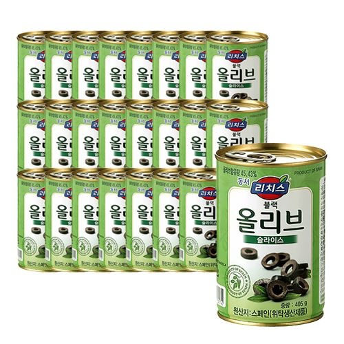 [롯데백화점]  [동서] 리치스 블랙올리브 슬라이스 405g X 24개입