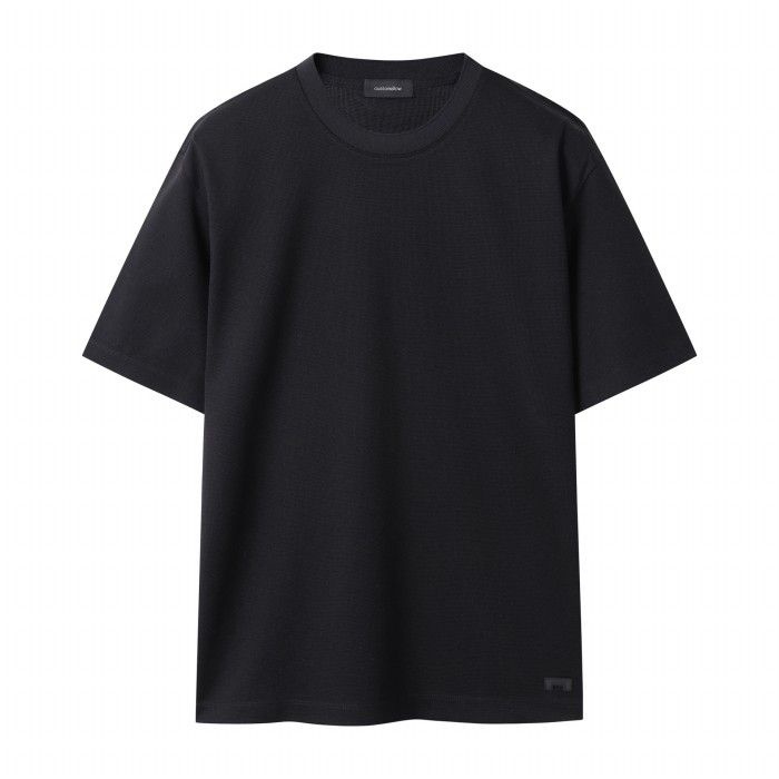 커스텀멜로우 Black Basic T-shirt_CWTAM25411BKX