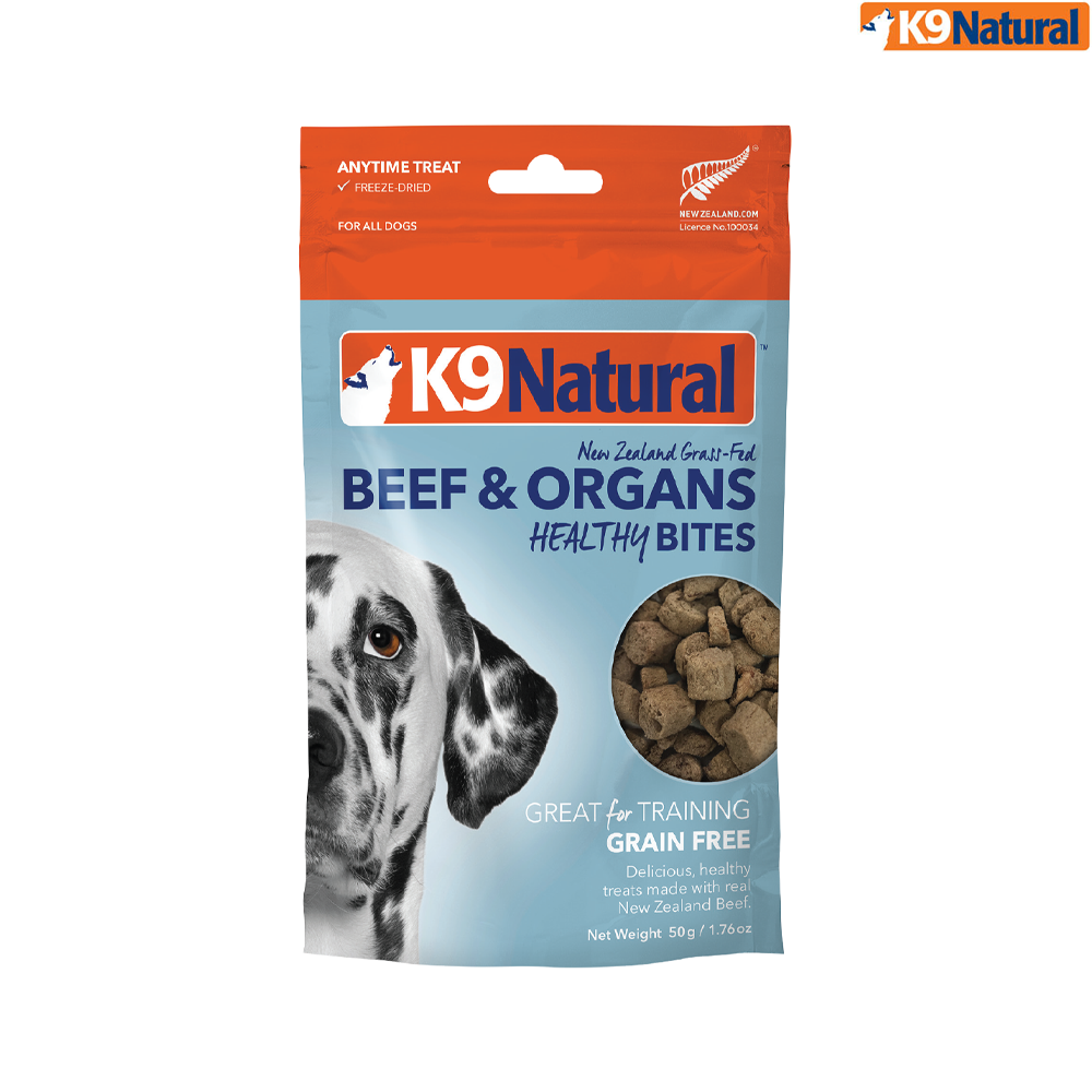 케이나인내추럴 신선한간식 트릿 내추럴 강아지 동결건조 간식 바이트 비프 K9 헬시 50g 1개