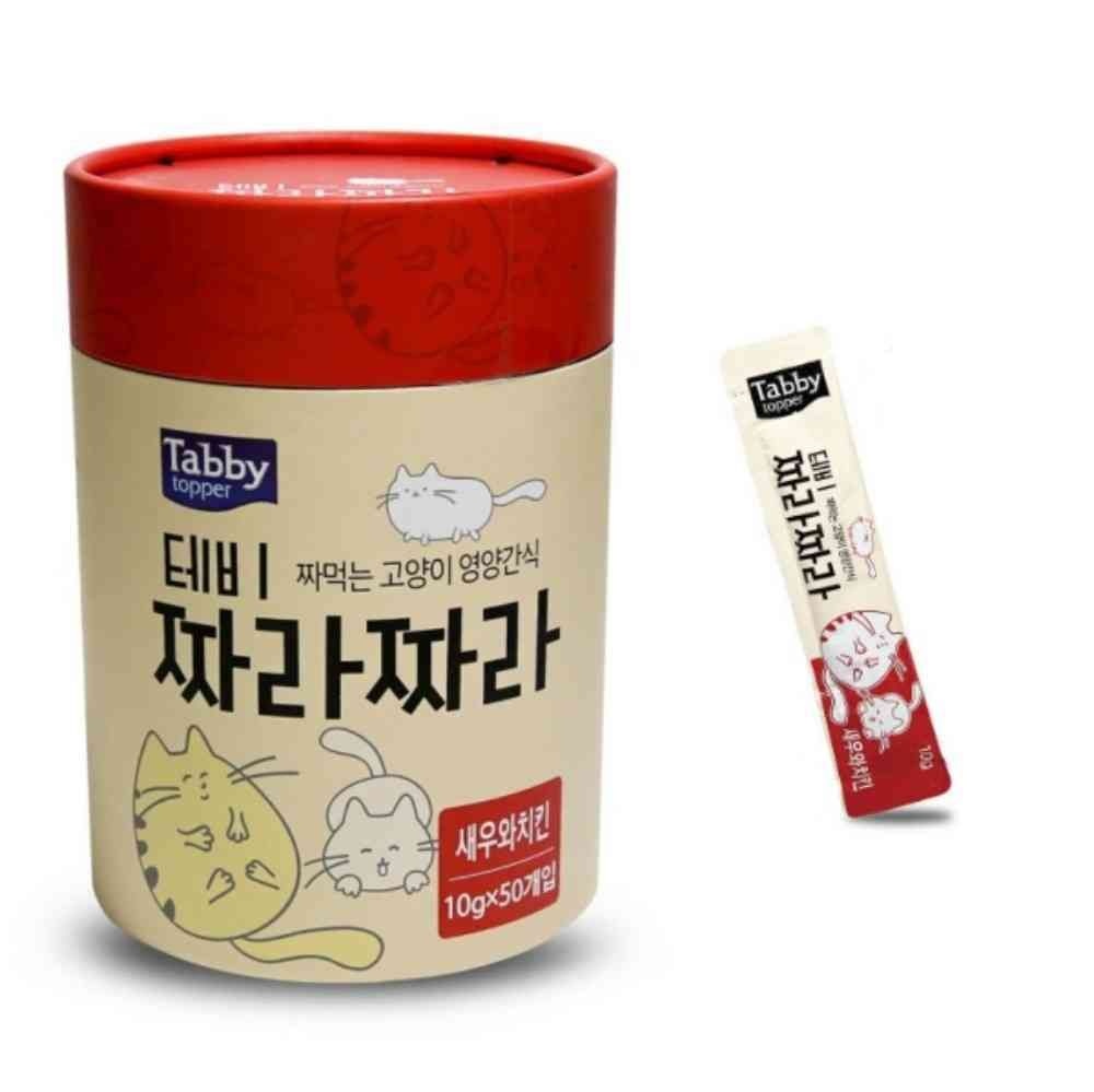 많이많이협력사 홈템방 고양이간식 10GX50개 새우와치킨맛 냥이간식 고양이습식간식