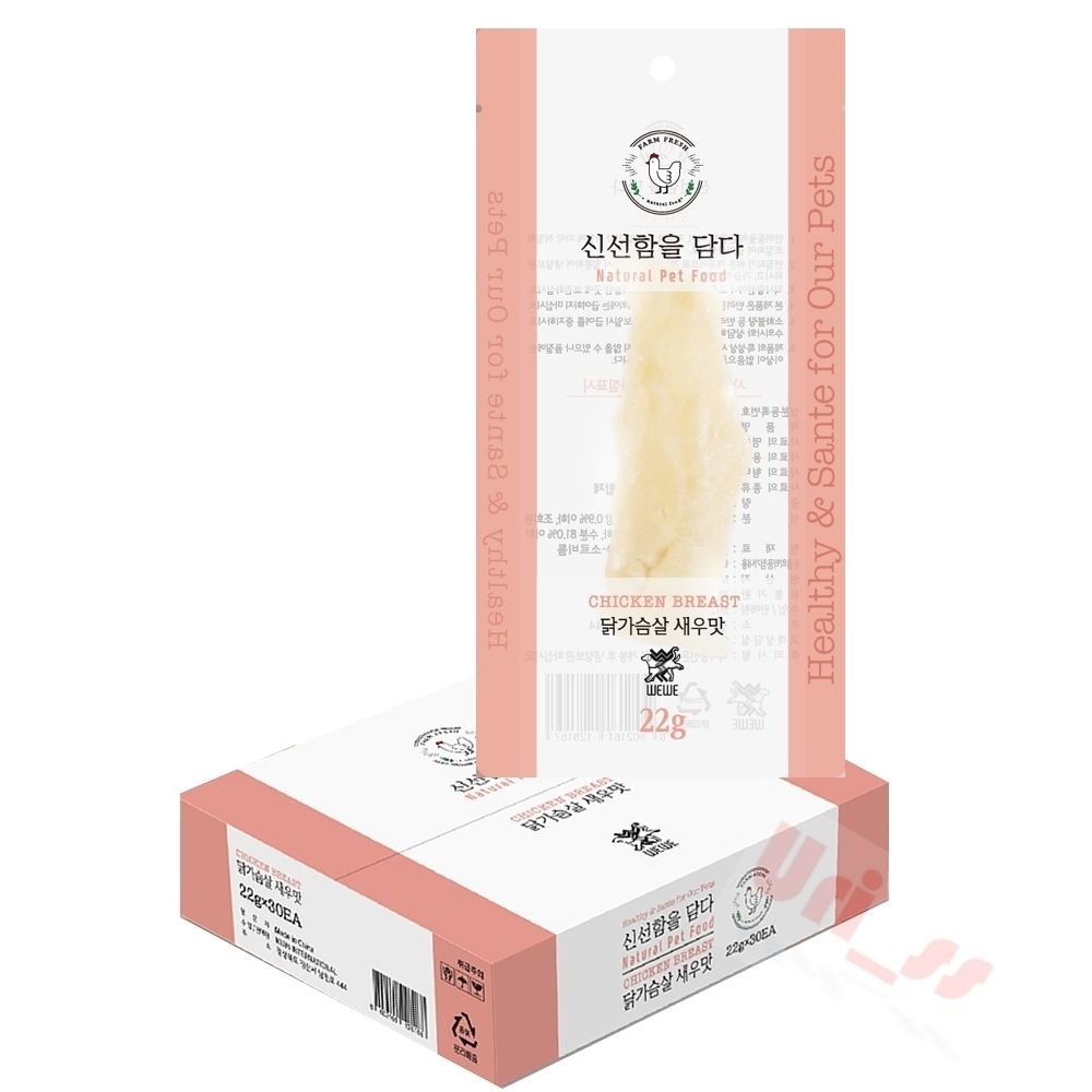 우리상회 위위 새우맛 닭가슴살 고양이수제간식 소시지