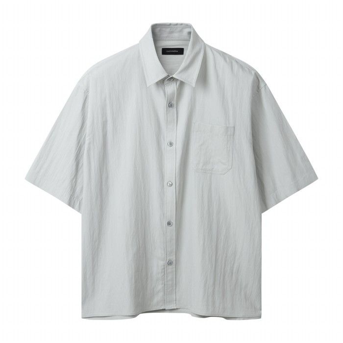 Mint Oversized Pleasant Half Shirt_CWSAM25311MIX