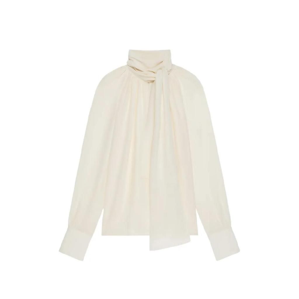 지방시 매듭 칼라 블라우스 BW61AM14M8 TP451706667