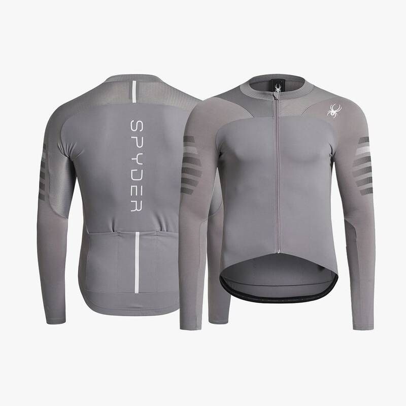 <매장정품> SPYDER 스파이더 남성 사이클 프로웹 라드패드 롱 슬리브 저지 SPHPCNFT501MCGR 1209126