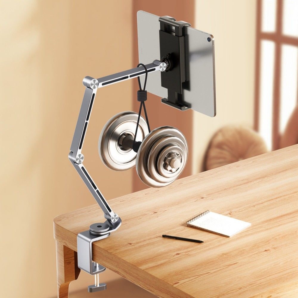 강력한 고정형 스테인리스 스마트폰 태블릿 거치대 360도 회전 폭넓은 호환성 태블릿거치대