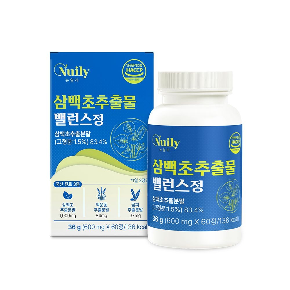 뉴일리 삼백초 추출물 밸런스 정 600mgx60정