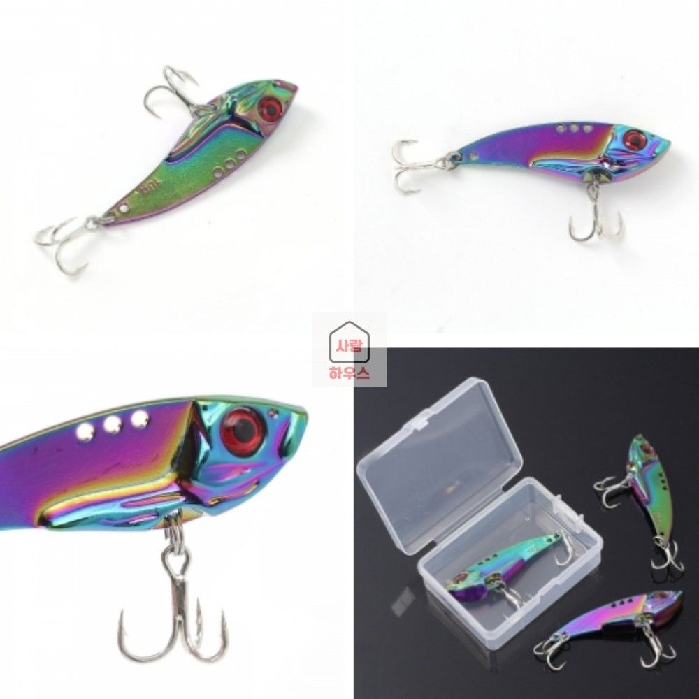 Wide Ball Sporting Goods Co., Ltd. / (주)Tree 사랑하우스 메탈 루어 3P 낚시미끼 민물낚시용품 낚시도구