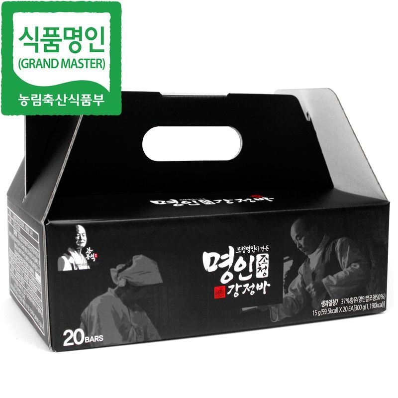 강봉석조청 두레촌 강봉석조청 강정바 15gx20개입/한과 강정 하루견과 에너지바 견과류바 영양바/명절선물세트