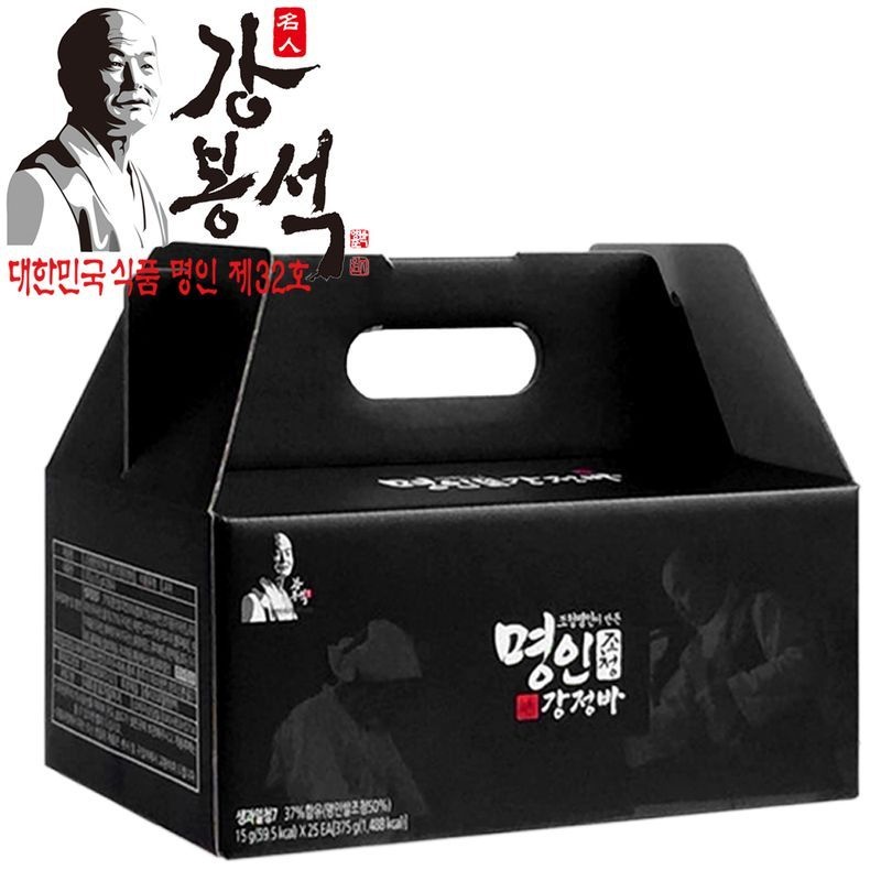 강봉석조청 두레촌 강봉석조청 강정바 15gx25개입/한과 강정 에너지바 견과류바 영양바