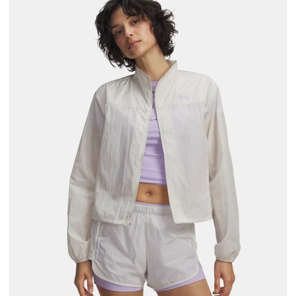 언더아머 <매장정품> UNDERARMOUR 언더아머 6009560-110(아이보리) UA Explor 트레일 런 윈드 여성 바람막이 우븐 자켓 1230668