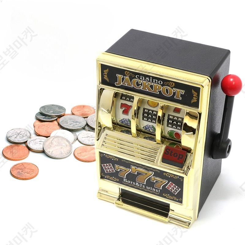 슬롯머신 저금통 카지노 슬롯 머신 미니 게임기 룰렛 키링 인테리어 특이한 버전 중형 동전 게임콘솔모양