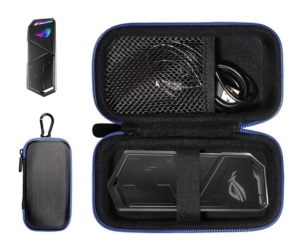 [해외] Getgear ASUS ROG Strix Arion 알루미늄 합금 M.2, Arion M.2 NVMe SSD 인클로저-USB3.2 GEN2, Arion S500X Arion과 호환되는 휴대용 케이