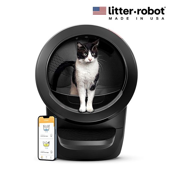 [롯데백화점] 리터로봇 4 고양이 자동 화장실 (블랙) LE1218881219
