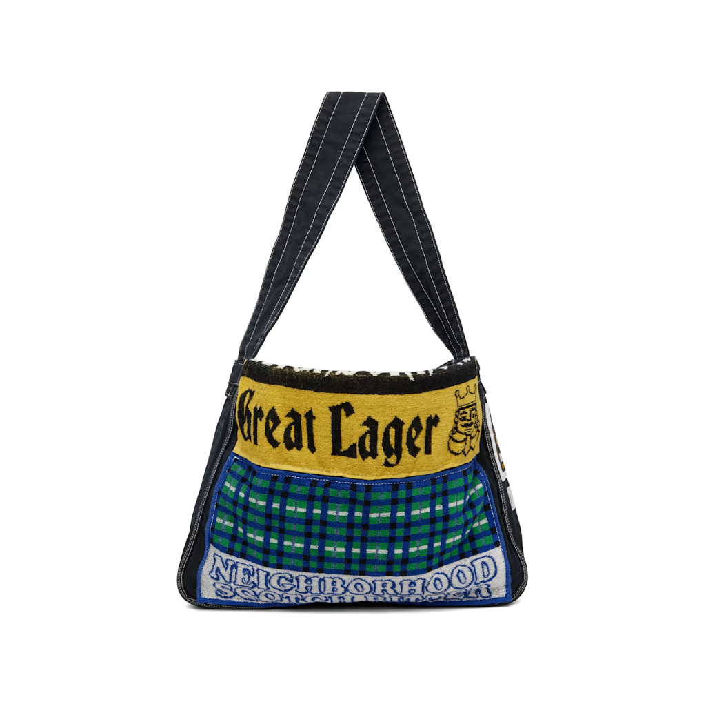 네이버후드 네이버후드 블랙 뉴스페이퍼 모드 메신저백 252TQNH CG04 TP867857717