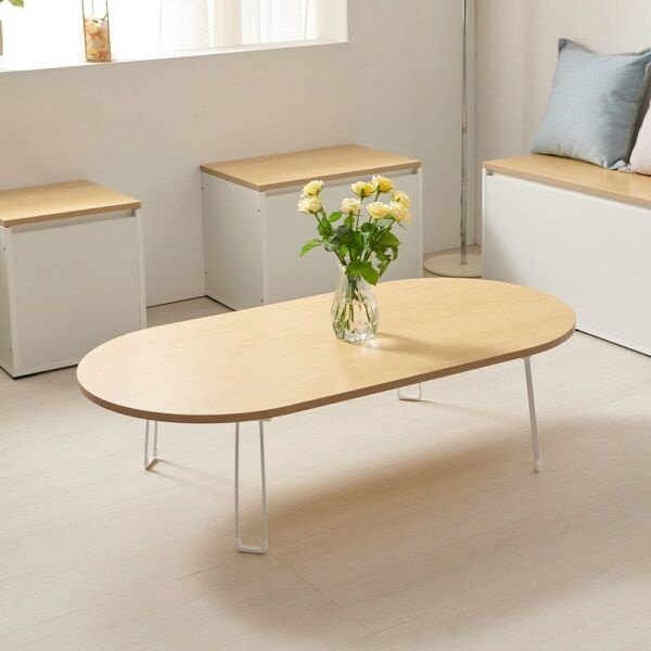 [우아미아이] [우아미가구]라블리 다용도 접이식 라운드 테이블 1200