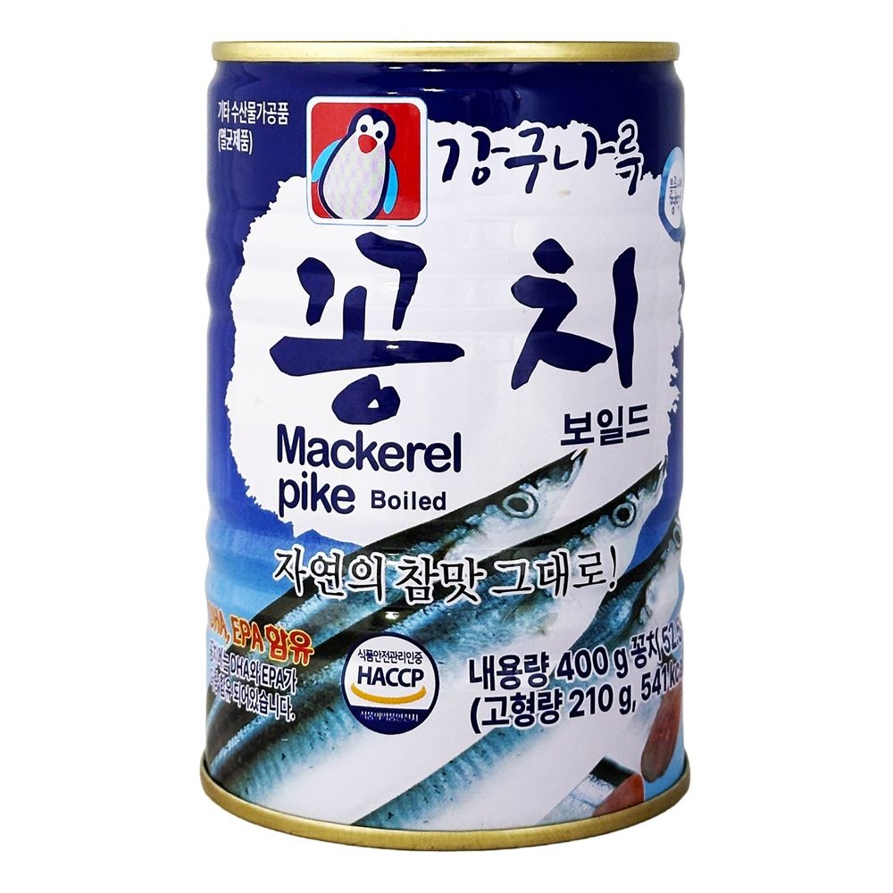 강구나루 꽁치통조림 400g x 6캔 / 꽁치캔 반찬