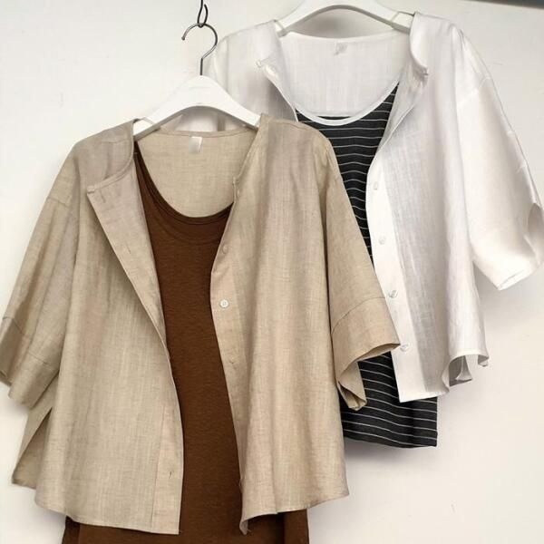 강물처럼/해당없음 [강물처럼] 빅사이즈사랑해요 P629L307 썸머남방형자켓 TG (10450082A)