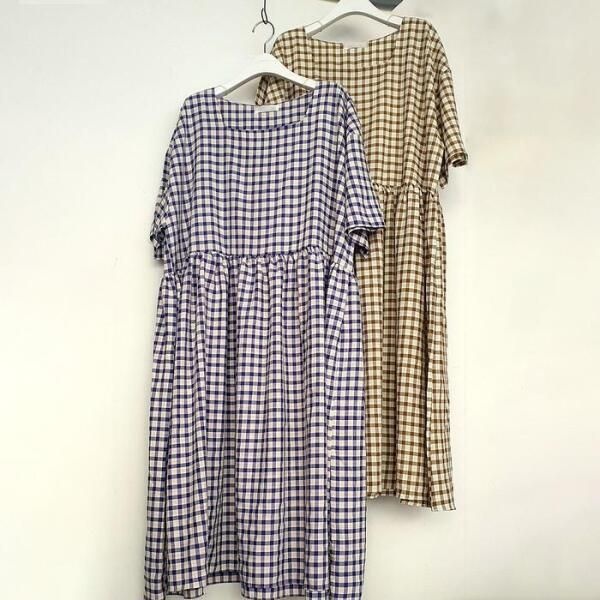 강물처럼/해당없음 [강물처럼] 빅사이즈사랑해요 P724L307 스퀘어셔링호박원피스 TG (10591303A)