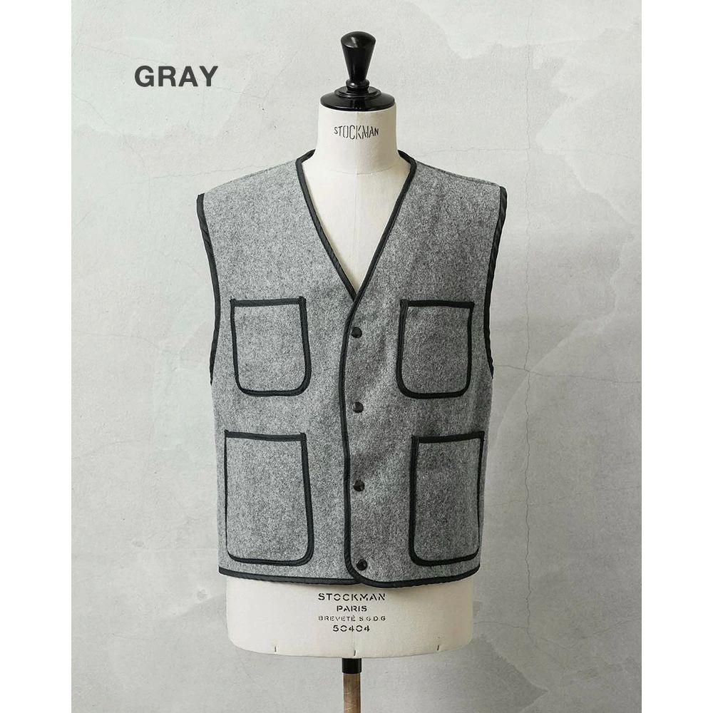 상세페이지 참조 [해외] WAIPER.inc GOLDEN FLEECE I.SPIEWAK 스피왓크 1980~90's 리메이크 울 워크 베스트 MADE IN USA